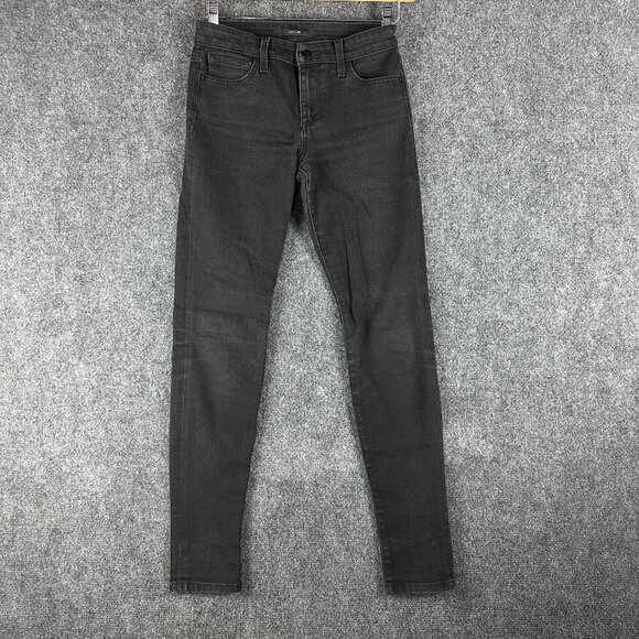 Joes Jeans Womens 26 Skinny Black Cotton Stretch Pockets Logo - Picture 1 of 9